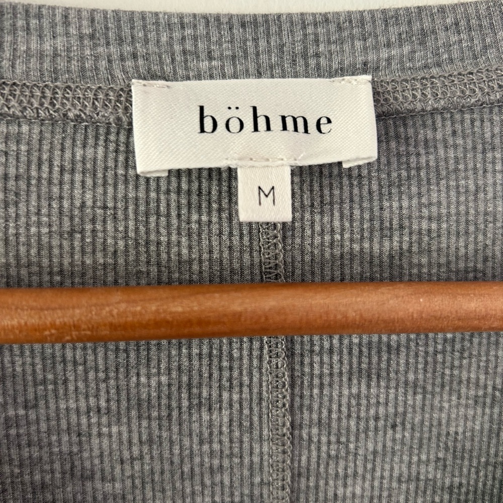 Böhme Gray Ribbed Top - Picture 2 of 3